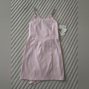 Speechless Kids Girl's Light Pink Satin Bow Dress